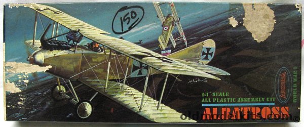 Aurora 1/48 Albatross C.III (Albatros C-III CIII), 142 plastic model kit